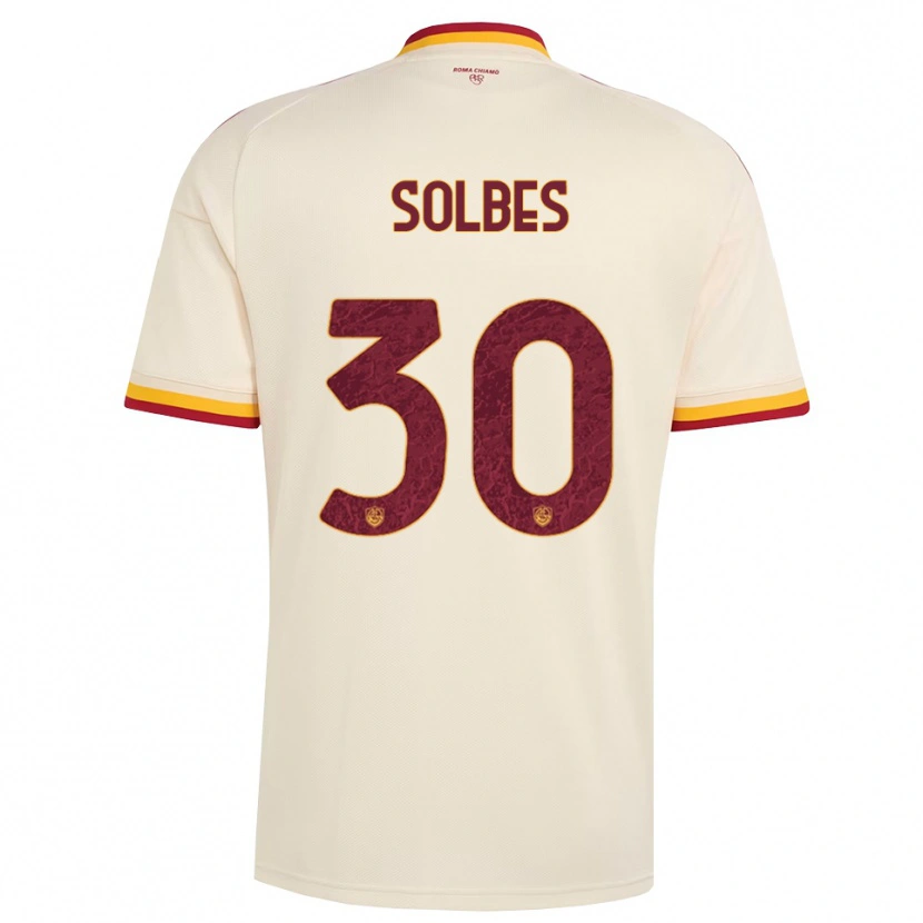 Danxen Uomo Maglia Ricardo Solbes #30 Champagne Rosso Giallo Kit Gara Away 2026/27 Maglietta
