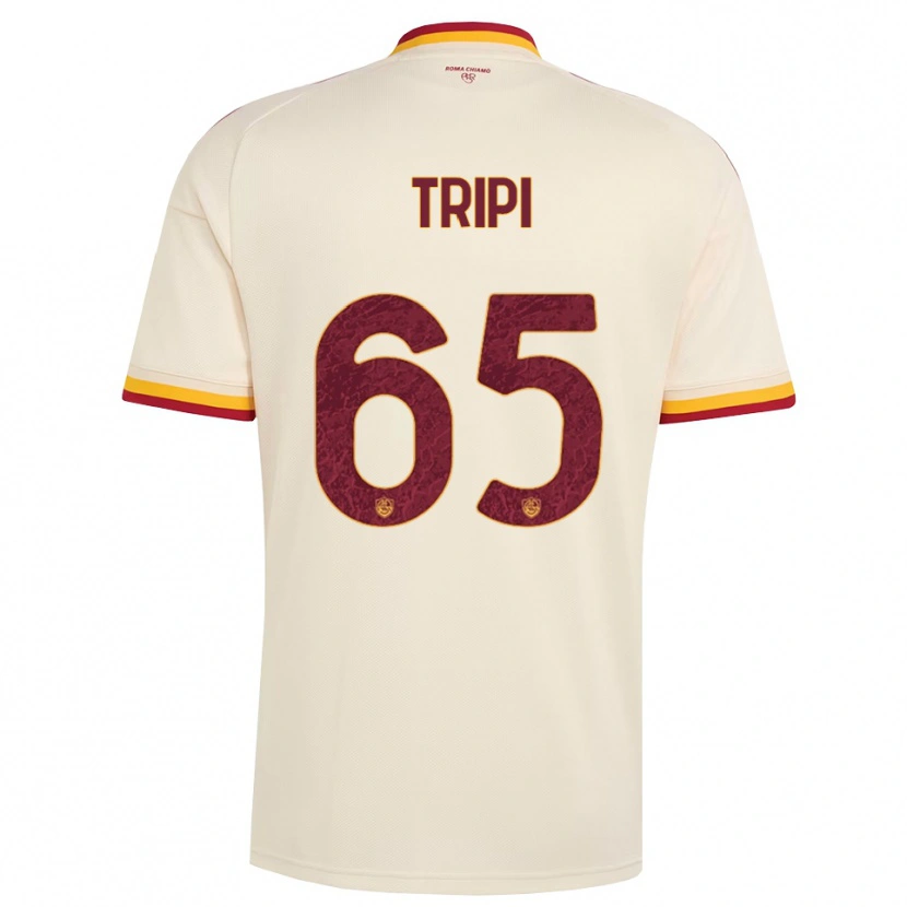 Danxen Uomo Maglia Filippo Tripi #65 Champagne Rosso Giallo Kit Gara Away 2026/27 Maglietta