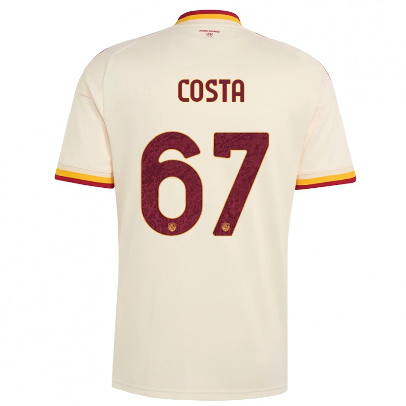 Danxen Uomo Maglia João Costa #67 Champagne Rosso Giallo Kit Gara Away 2026/27 Maglietta