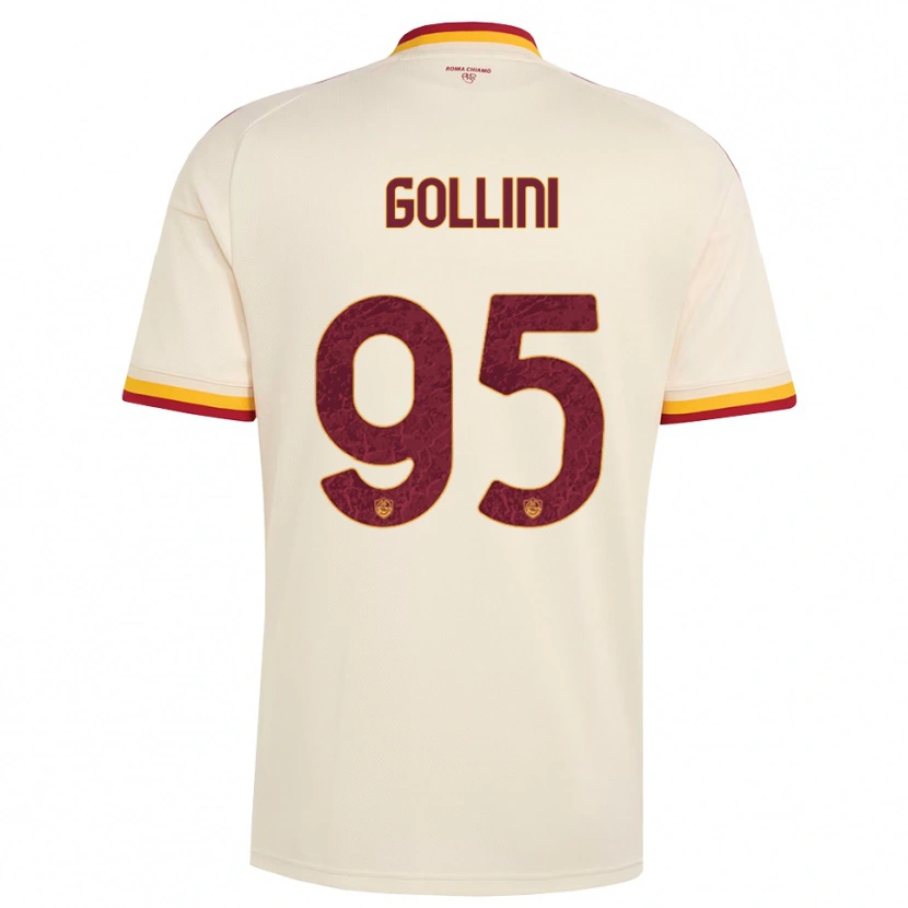 Danxen Uomo Maglia Pierluigi Gollini #95 Champagne Rosso Giallo Kit Gara Away 2026/27 Maglietta