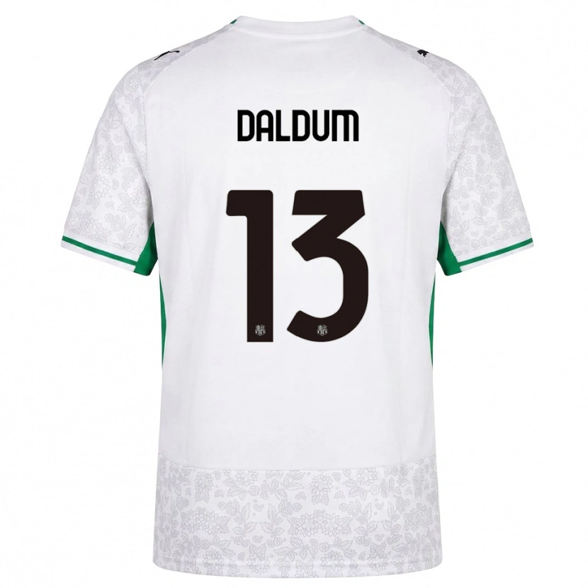 Danxen Uomo Maglia Sonosi Daldum #13 Bianco Nero Verde Kit Gara Away 2026/27 Maglietta