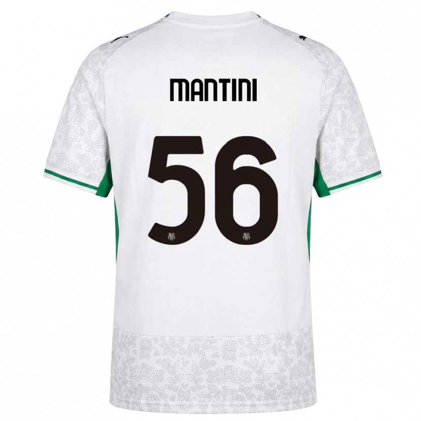 Danxen Uomo Maglia Raffaele Mantini #56 Bianco Nero Verde Kit Gara Away 2026/27 Maglietta