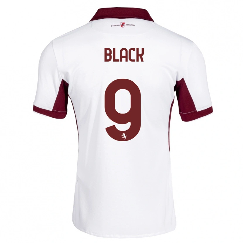 Danxen Uomo Maglia Yahrell Black #9 Borgogna Bianco Rosso Kit Gara Away 2026/27 Maglietta