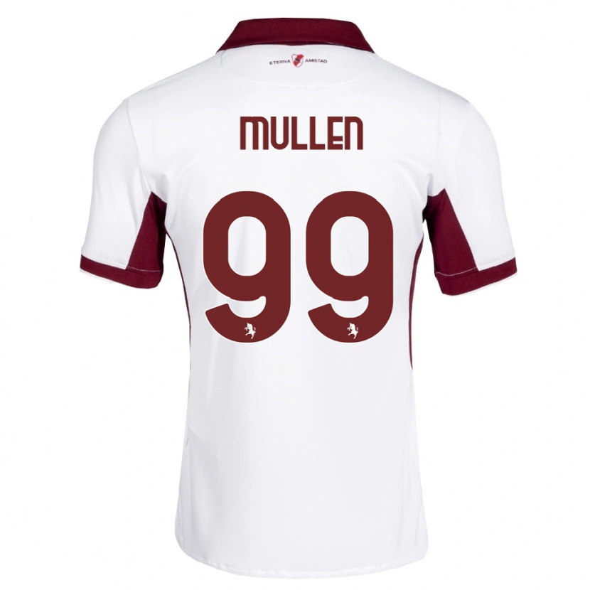 Danxen Uomo Maglia Senan Mullen #99 Borgogna Bianco Rosso Kit Gara Away 2026/27 Maglietta
