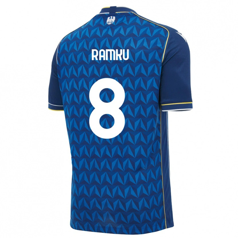 Danxen Uomo Maglia Alex Ramku #8 Blu Reale Blu Bianco Kit Gara Away 2026/27 Maglietta