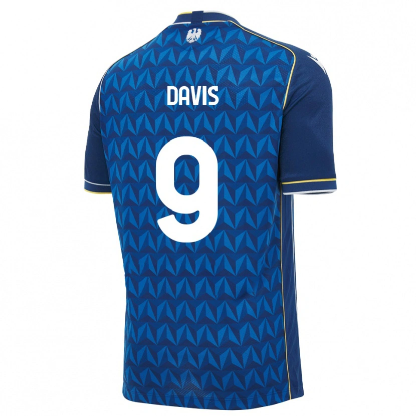 Danxen Uomo Maglia Keinan Davis #9 Blu Reale Blu Bianco Kit Gara Away 2026/27 Maglietta
