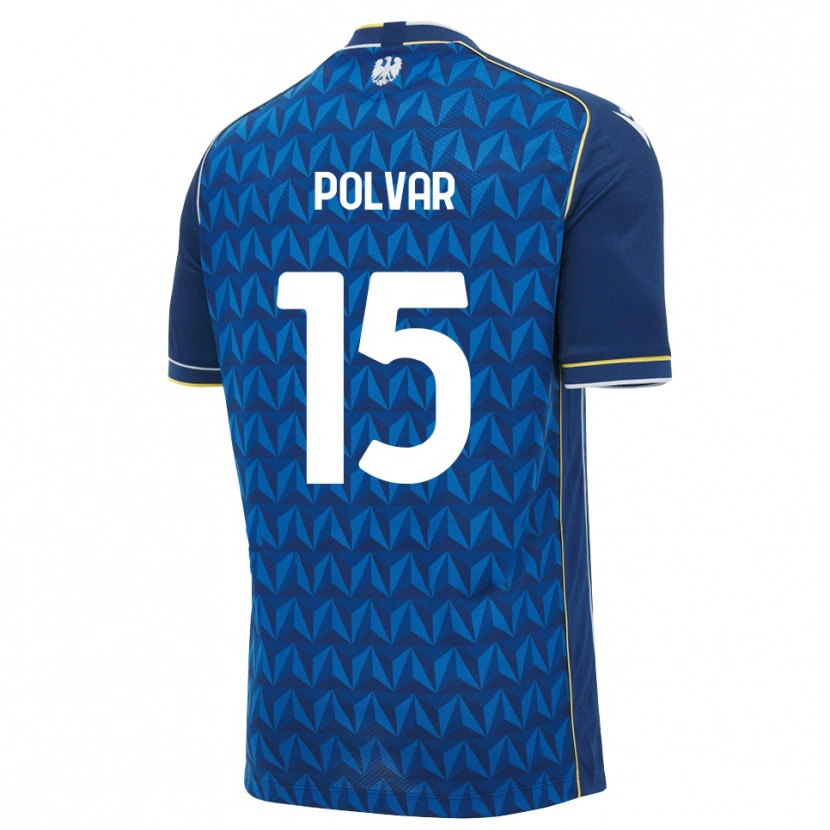 Danxen Uomo Maglia Francesco Polvar #15 Blu Reale Blu Bianco Kit Gara Away 2026/27 Maglietta