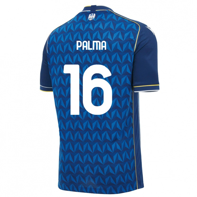 Danxen Uomo Maglia Matteo Palma #16 Blu Reale Blu Bianco Kit Gara Away 2026/27 Maglietta