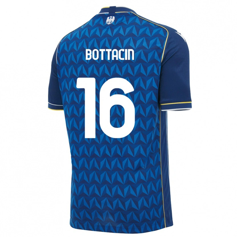 Danxen Uomo Maglia Enrico Bottacin #16 Blu Reale Blu Bianco Kit Gara Away 2026/27 Maglietta