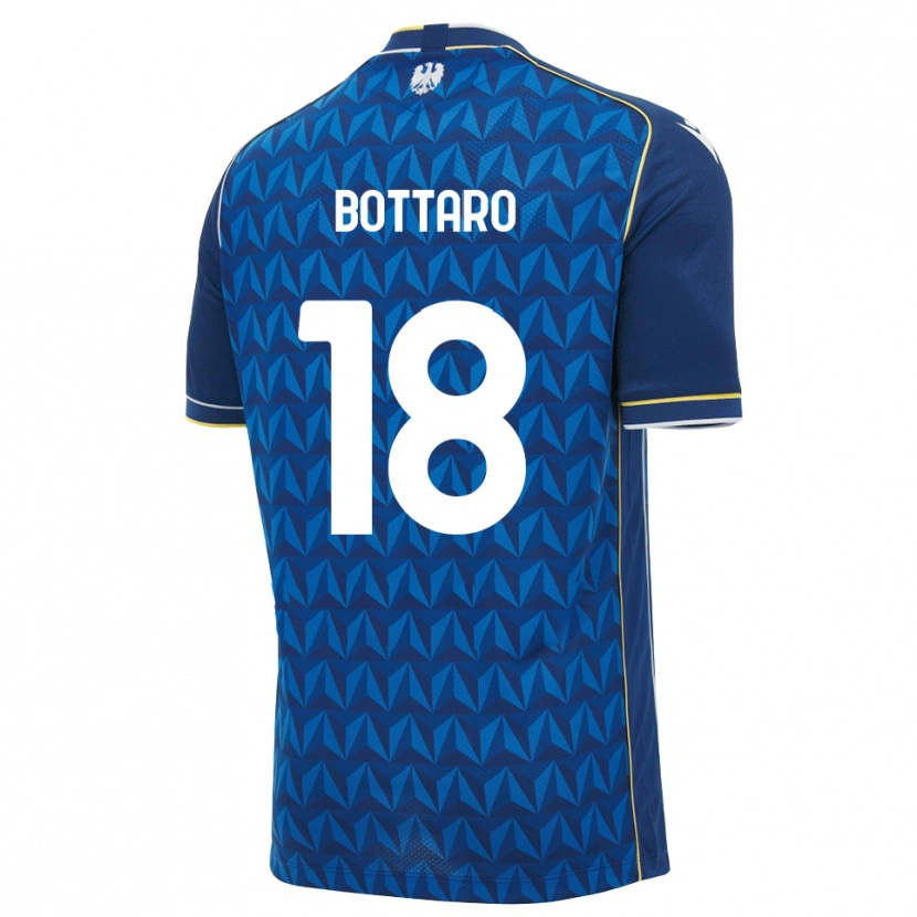 Danxen Uomo Maglia Leonardo Bottaro #18 Blu Reale Blu Bianco Kit Gara Away 2026/27 Maglietta