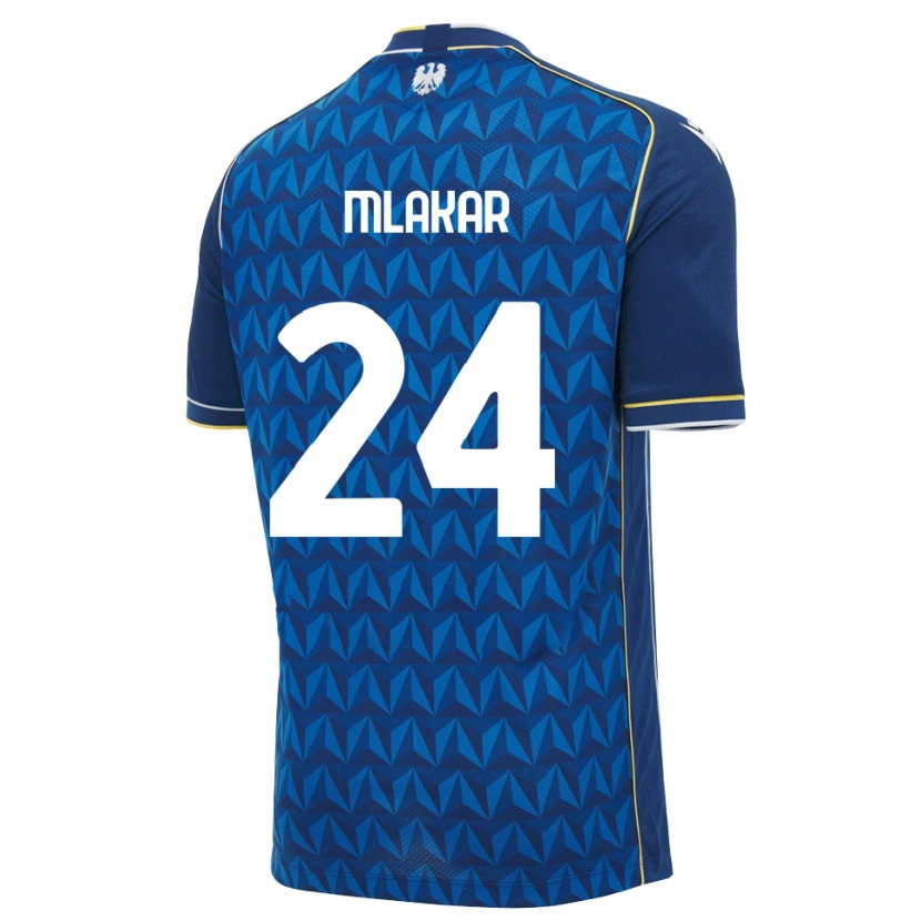 Danxen Uomo Maglia Lorenzo Mlakar #24 Blu Reale Blu Bianco Kit Gara Away 2026/27 Maglietta