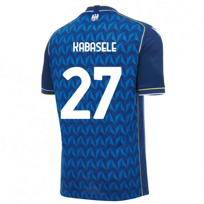Danxen Uomo Maglia Christian Kabasele #27 Blu Reale Blu Bianco Kit Gara Away 2026/27 Maglietta