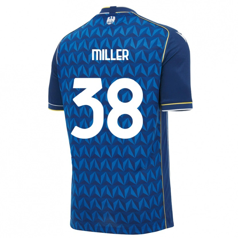 Danxen Uomo Maglia Lennon Miller #38 Blu Reale Blu Bianco Kit Gara Away 2026/27 Maglietta