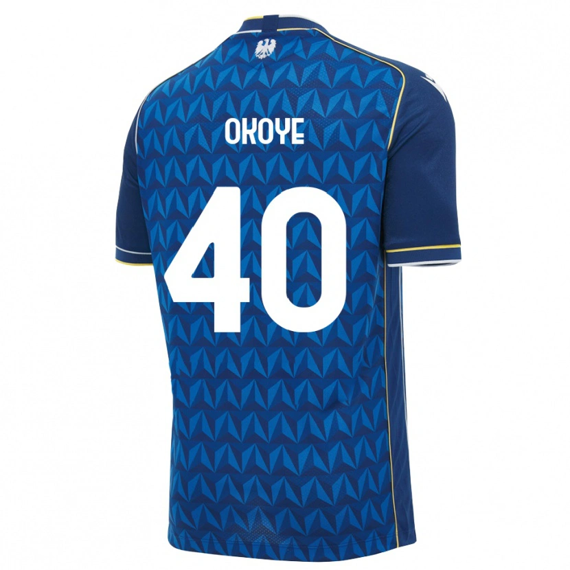 Danxen Uomo Maglia Maduka Okoye #40 Blu Reale Blu Bianco Kit Gara Away 2026/27 Maglietta