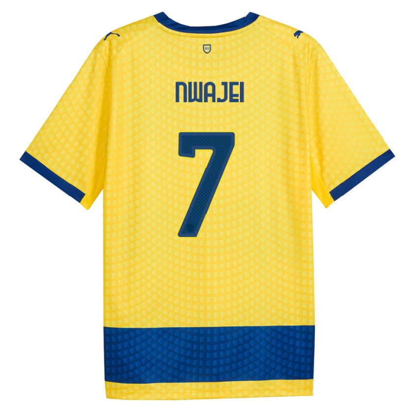 Danxen Uomo Maglia Melvin Nwajei #7 Giallo Blu Nero Kit Gara Away 2026/27 Maglietta