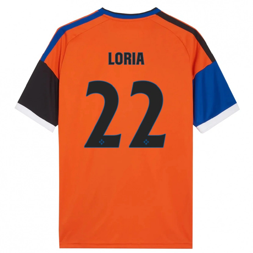 Danxen Uomo Maglia Leonardo Loria #22 Arancione Blu Nero Bianco Kit Gara Away 2026/27 Maglietta