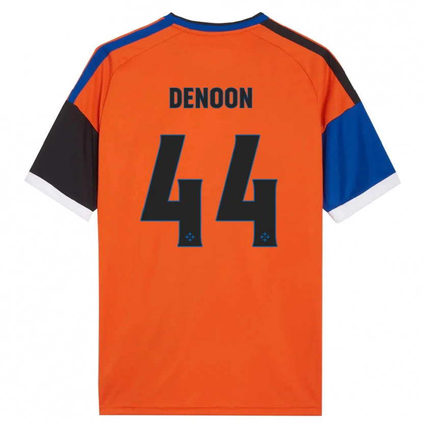 Danxen Uomo Maglia Daniel Denoon #44 Arancione Blu Nero Bianco Kit Gara Away 2026/27 Maglietta
