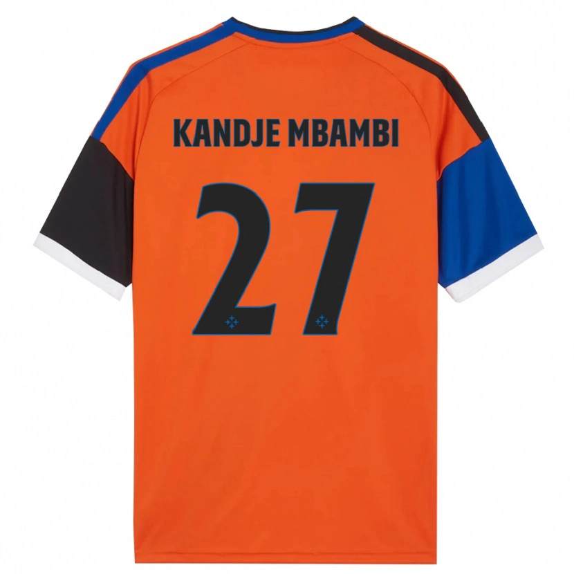 Danxen Uomo Maglia Jeremy Mbambi #27 Arancione Blu Nero Bianco Kit Gara Away 2026/27 Maglietta