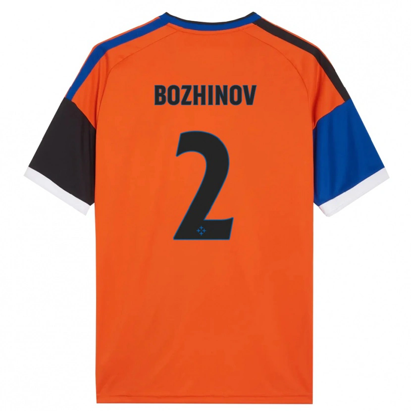 Danxen Uomo Maglia Rosen Bozhinov #2 Arancione Blu Nero Bianco Kit Gara Away 2026/27 Maglietta