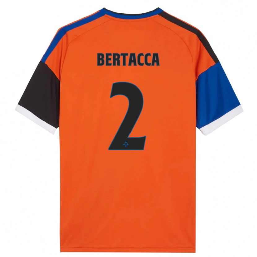 Danxen Uomo Maglia Samuele Bertacca #2 Arancione Blu Nero Bianco Kit Gara Away 2026/27 Maglietta