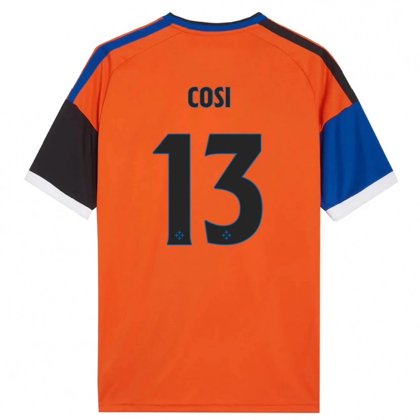 Danxen Uomo Maglia Tommaso Cosi #13 Arancione Blu Nero Bianco Kit Gara Away 2026/27 Maglietta