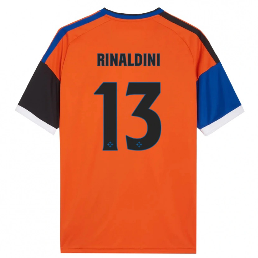 Danxen Uomo Maglia Duccio Rinaldini #13 Arancione Blu Nero Bianco Kit Gara Away 2026/27 Maglietta