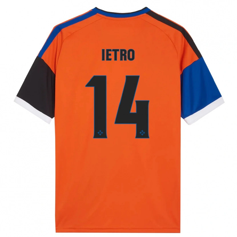 Danxen Uomo Maglia Alessandro Ietro #14 Arancione Blu Nero Bianco Kit Gara Away 2026/27 Maglietta