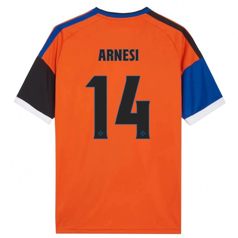 Danxen Uomo Maglia Lorenzo Arnesi #14 Arancione Blu Nero Bianco Kit Gara Away 2026/27 Maglietta