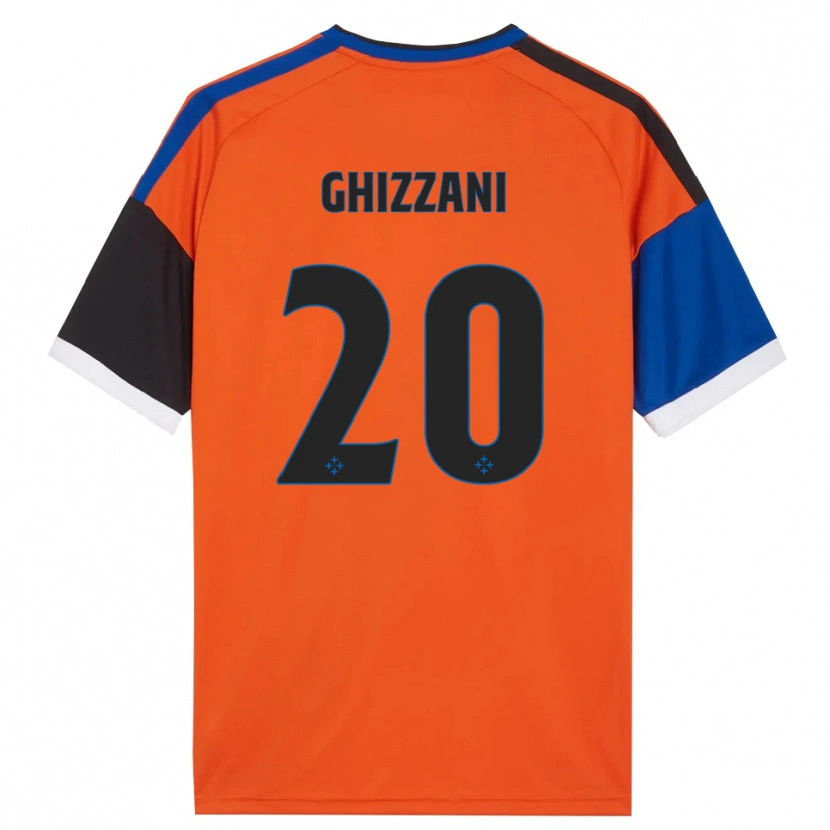 Danxen Uomo Maglia Lapo Ghizzani #20 Arancione Blu Nero Bianco Kit Gara Away 2026/27 Maglietta