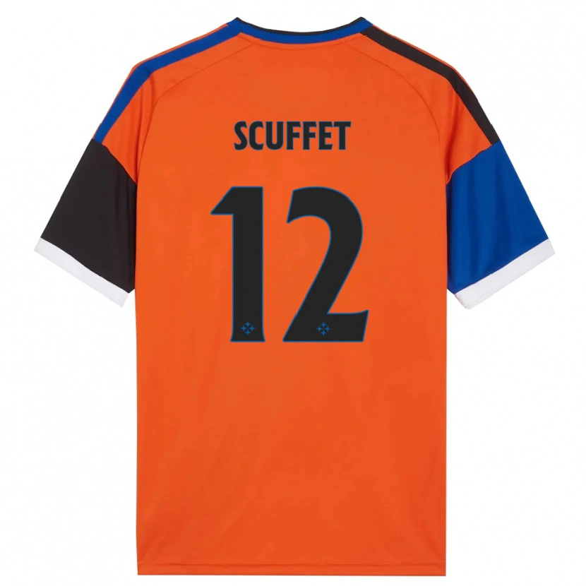 Danxen Uomo Maglia Simone Scuffet #12 Arancione Blu Nero Bianco Kit Gara Away 2026/27 Maglietta