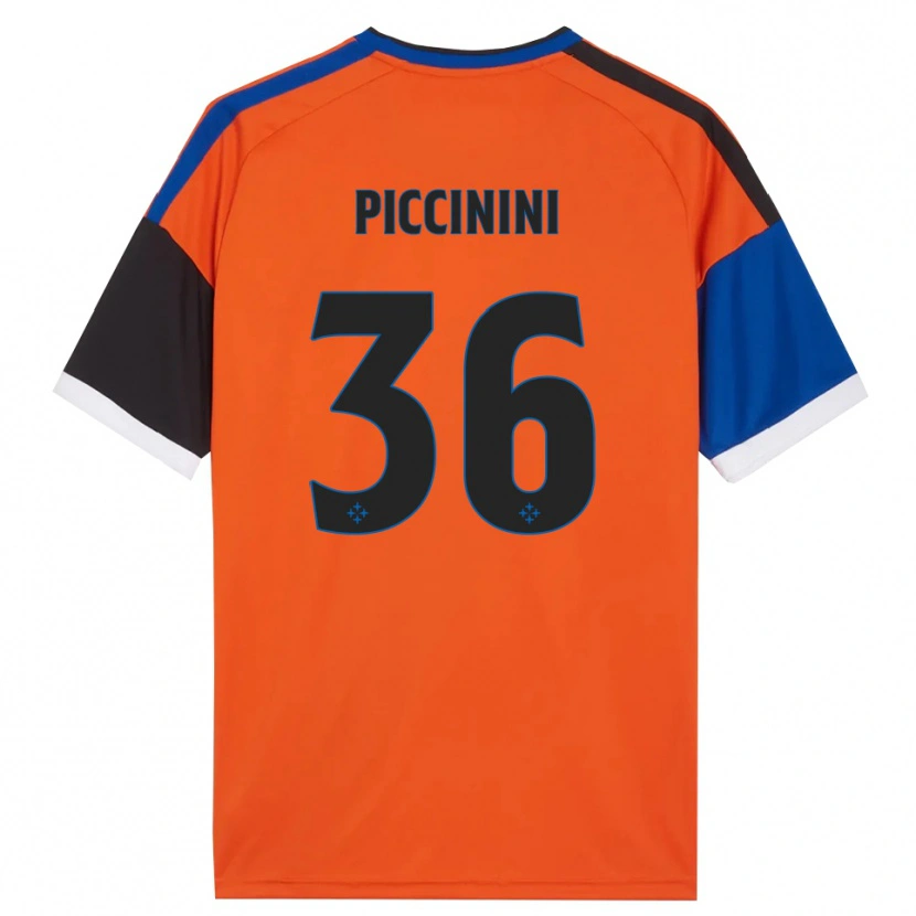 Danxen Uomo Maglia Gabriele Piccinini #36 Arancione Blu Nero Bianco Kit Gara Away 2026/27 Maglietta