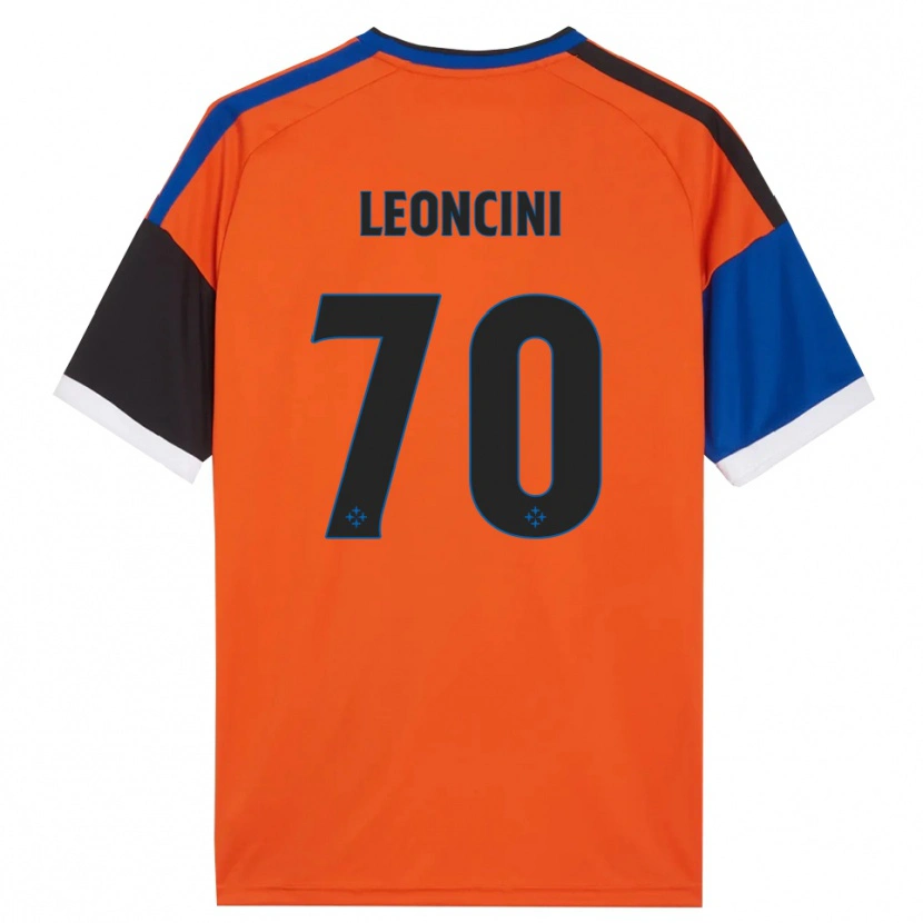 Danxen Uomo Maglia Mattia Leoncini #70 Arancione Blu Nero Bianco Kit Gara Away 2026/27 Maglietta