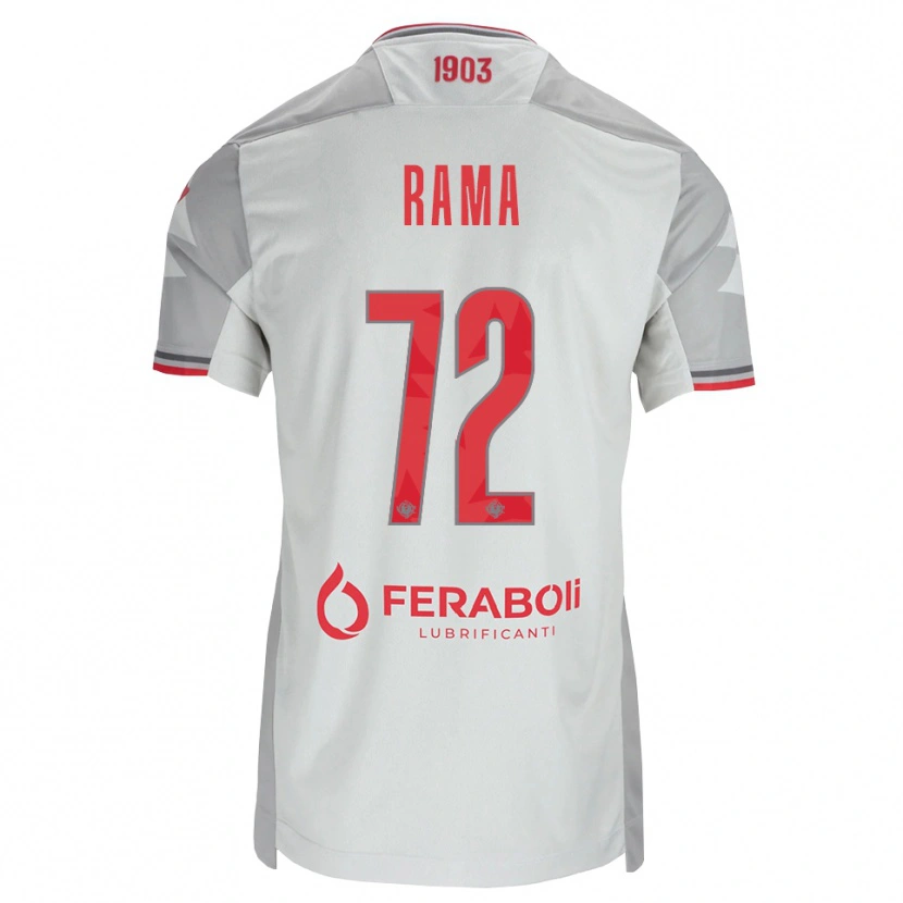 Danxen Uomo Maglia Alex Rama #72 Grigio Bianco Rosso Kit Gara Away 2026/27 Maglietta