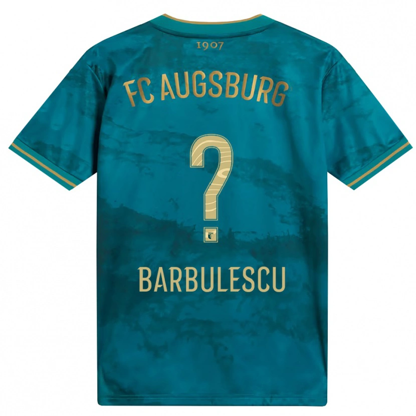 Danxen Uomo Maglia Luca Bărbulescu #0 Verde Marrone Kit Gara Away 2026/27 Maglietta