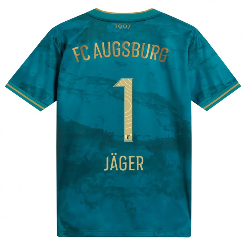 Danxen Uomo Maglia Tobias Jäger #1 Verde Marrone Kit Gara Away 2026/27 Maglietta