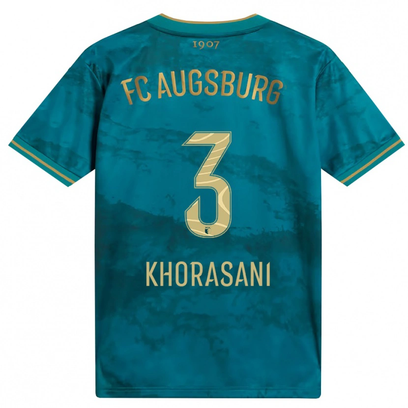 Danxen Uomo Maglia Ahmad Khorasani #3 Verde Marrone Kit Gara Away 2026/27 Maglietta