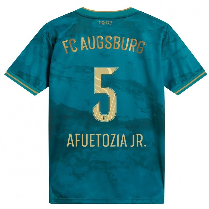 Danxen Uomo Maglia Junior Atemkeng #5 Verde Marrone Kit Gara Away 2026/27 Maglietta