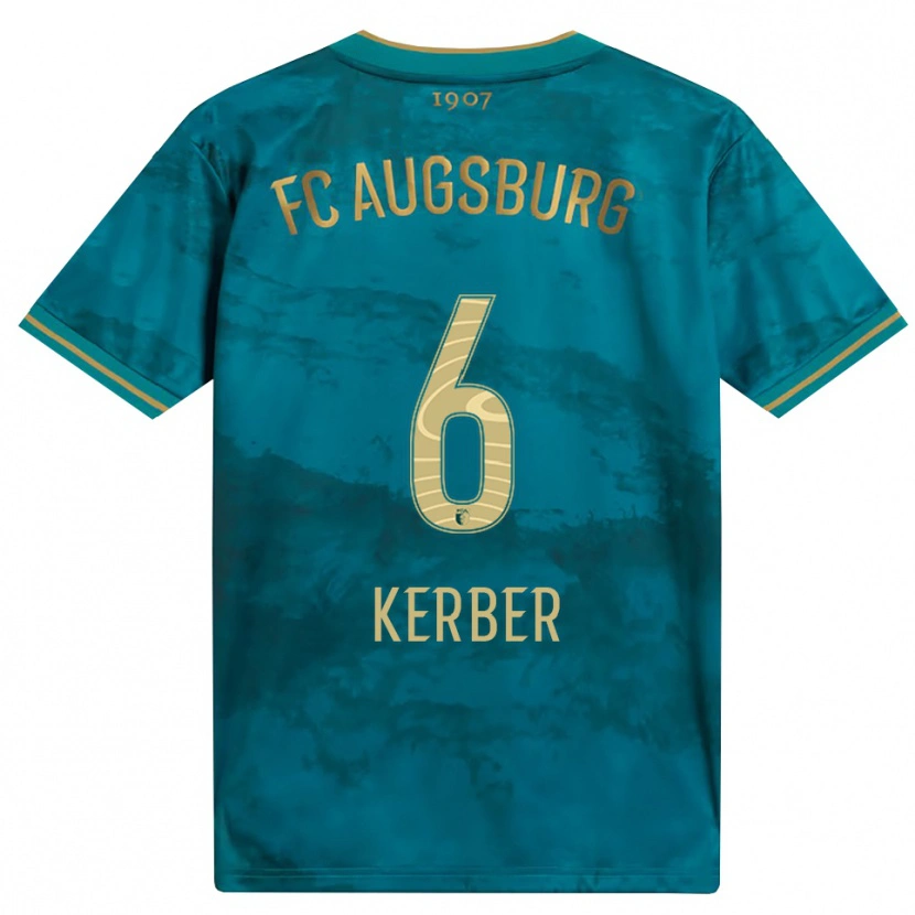 Danxen Uomo Maglia Luca Kerber #6 Verde Marrone Kit Gara Away 2026/27 Maglietta