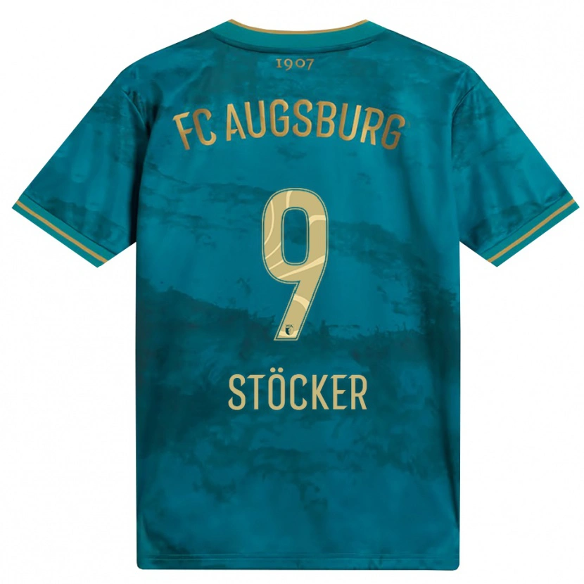 Danxen Uomo Maglia Louis Stöcker #9 Verde Marrone Kit Gara Away 2026/27 Maglietta