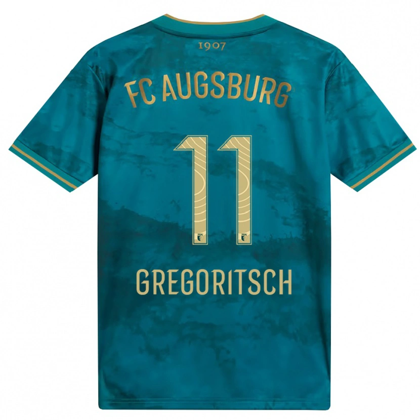 Danxen Uomo Maglia Michael Gregoritsch #11 Verde Marrone Kit Gara Away 2026/27 Maglietta