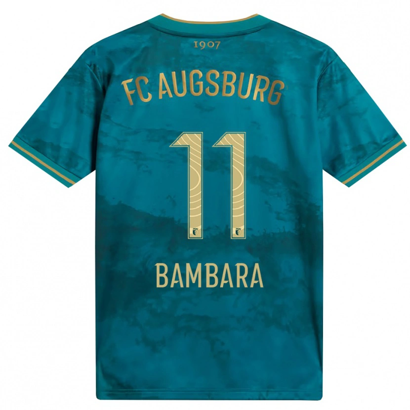 Danxen Uomo Maglia Jermaine Bambara #11 Verde Marrone Kit Gara Away 2026/27 Maglietta