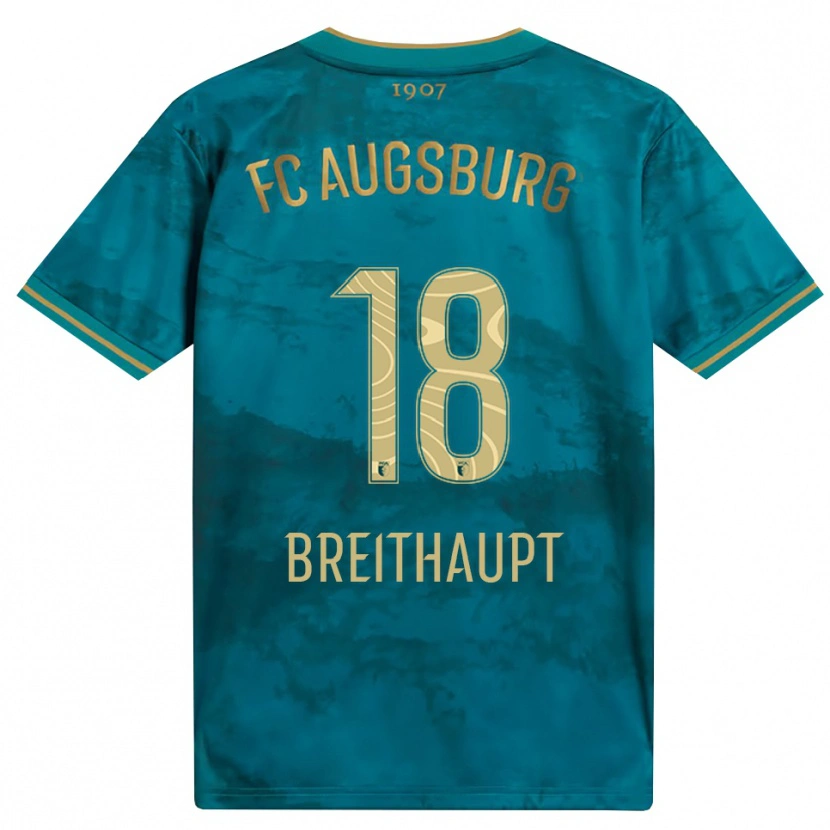 Danxen Uomo Maglia Tim Breithaupt #18 Verde Marrone Kit Gara Away 2026/27 Maglietta