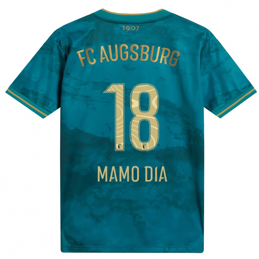 Danxen Uomo Maglia Amadou Mamo Dia #18 Verde Marrone Kit Gara Away 2026/27 Maglietta