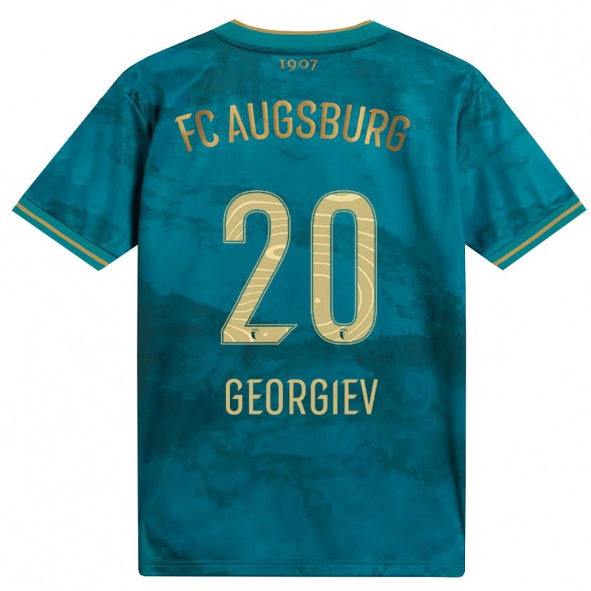 Danxen Uomo Maglia Bojan Georgiev #20 Verde Marrone Kit Gara Away 2026/27 Maglietta