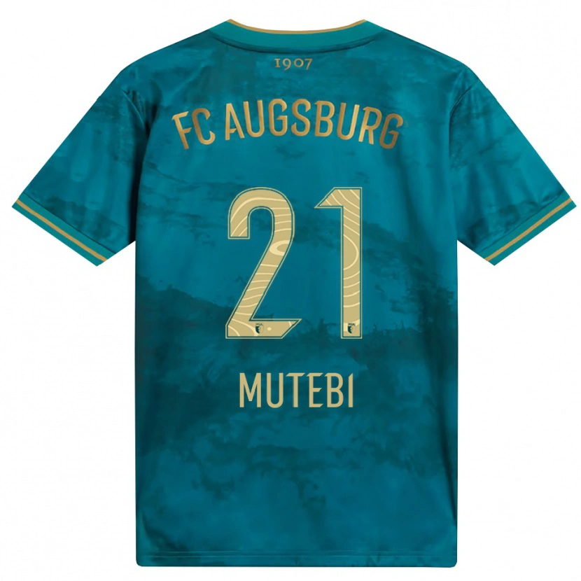 Danxen Uomo Maglia Ikhlas Mutebi #21 Verde Marrone Kit Gara Away 2026/27 Maglietta