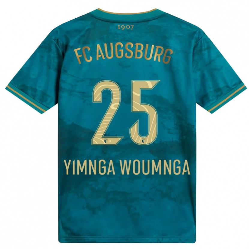 Danxen Uomo Maglia Batkam Yimnga Woumnga #25 Verde Marrone Kit Gara Away 2026/27 Maglietta