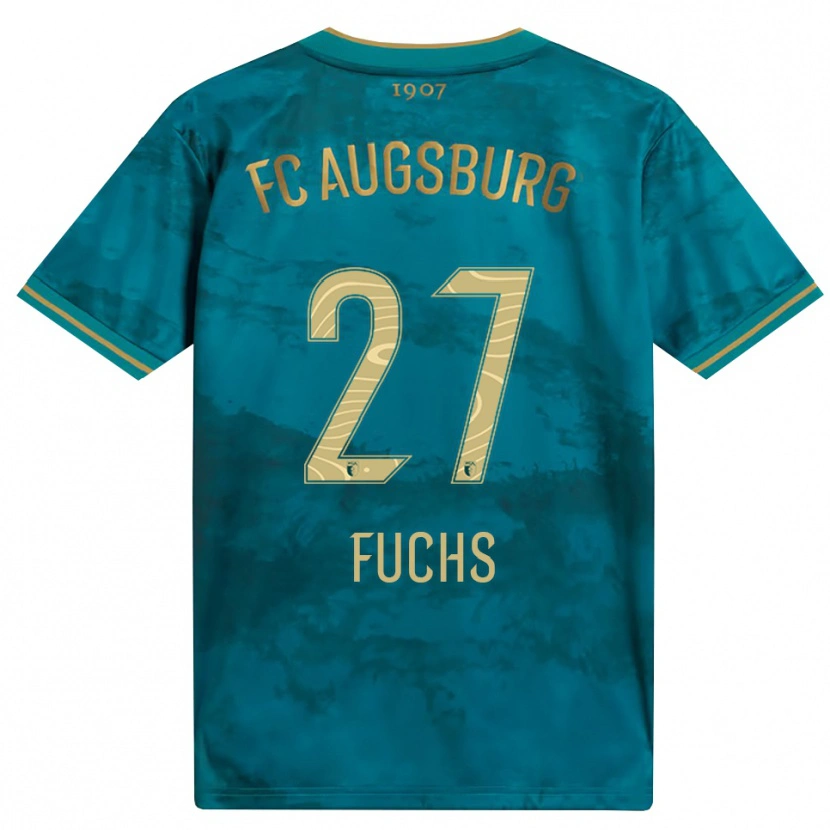 Danxen Uomo Maglia Nina Fuchs #27 Verde Marrone Kit Gara Away 2026/27 Maglietta