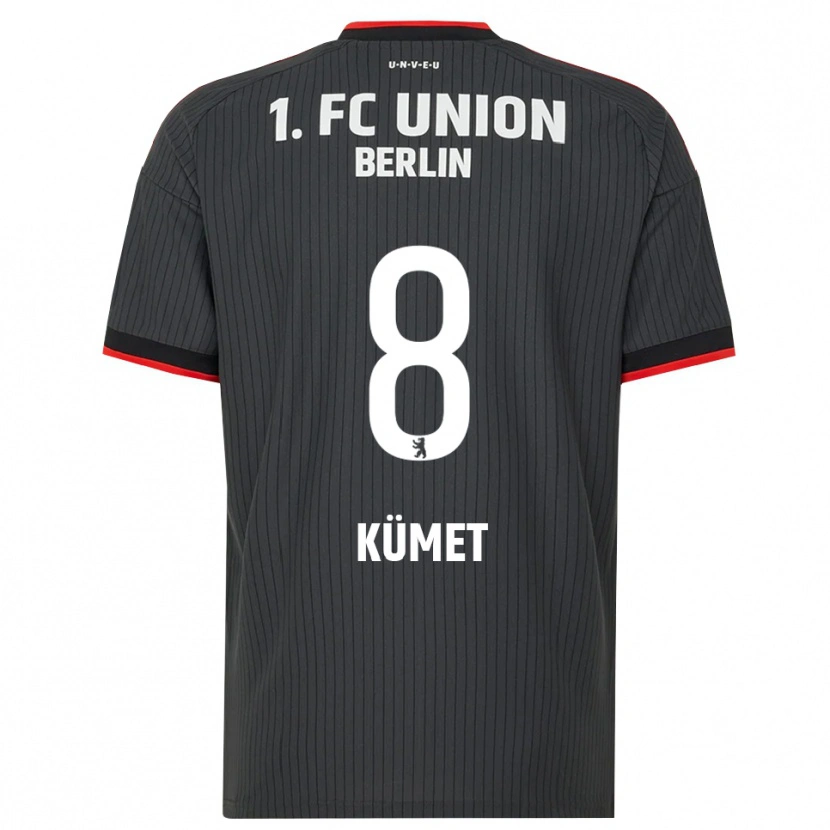 Danxen Uomo Maglia Hewal Kümet #8 Nero Bianco Rosso Kit Gara Away 2026/27 Maglietta