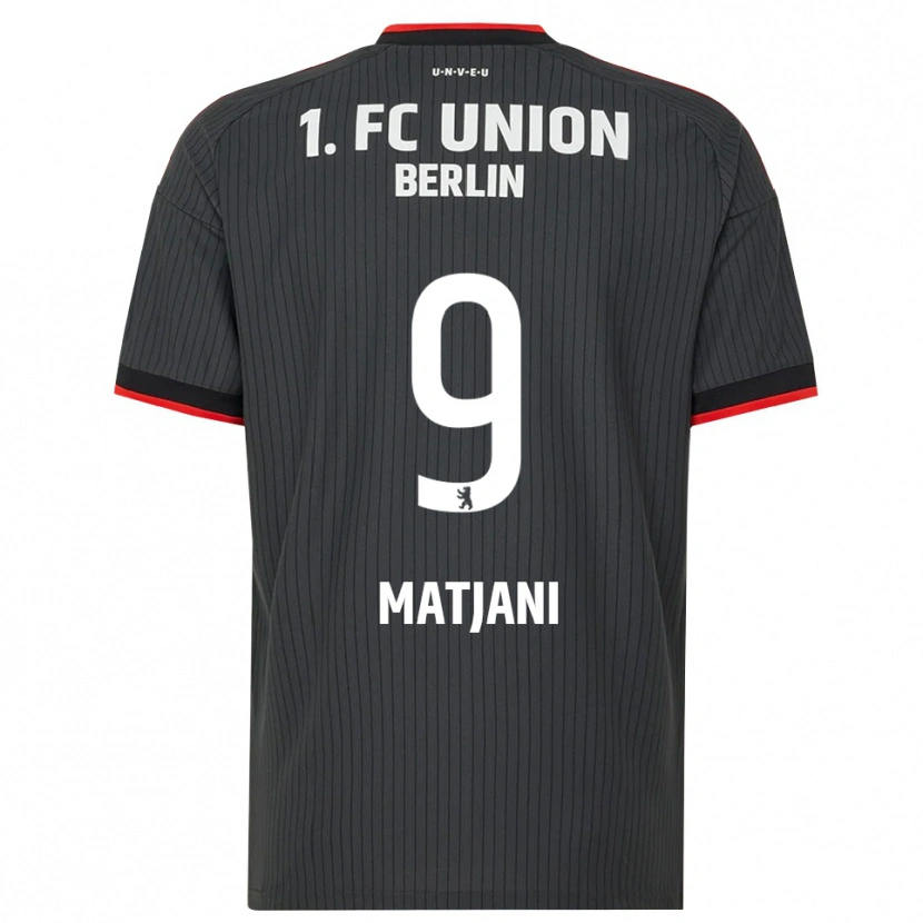 Danxen Uomo Maglia Francesco Matjani #9 Nero Bianco Rosso Kit Gara Away 2026/27 Maglietta