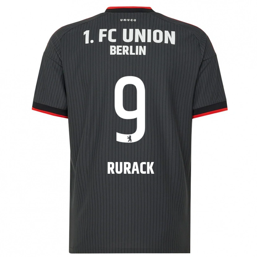 Danxen Uomo Maglia Zita Rurack #9 Nero Bianco Rosso Kit Gara Away 2026/27 Maglietta